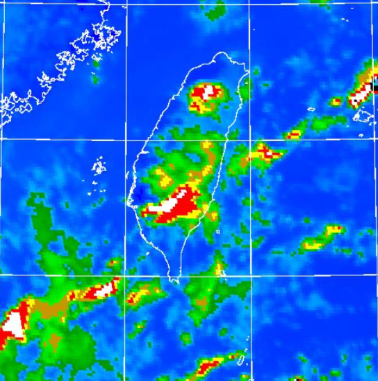 大雨特報 ! 花蓮、台東地區有局部大雨發生機率
